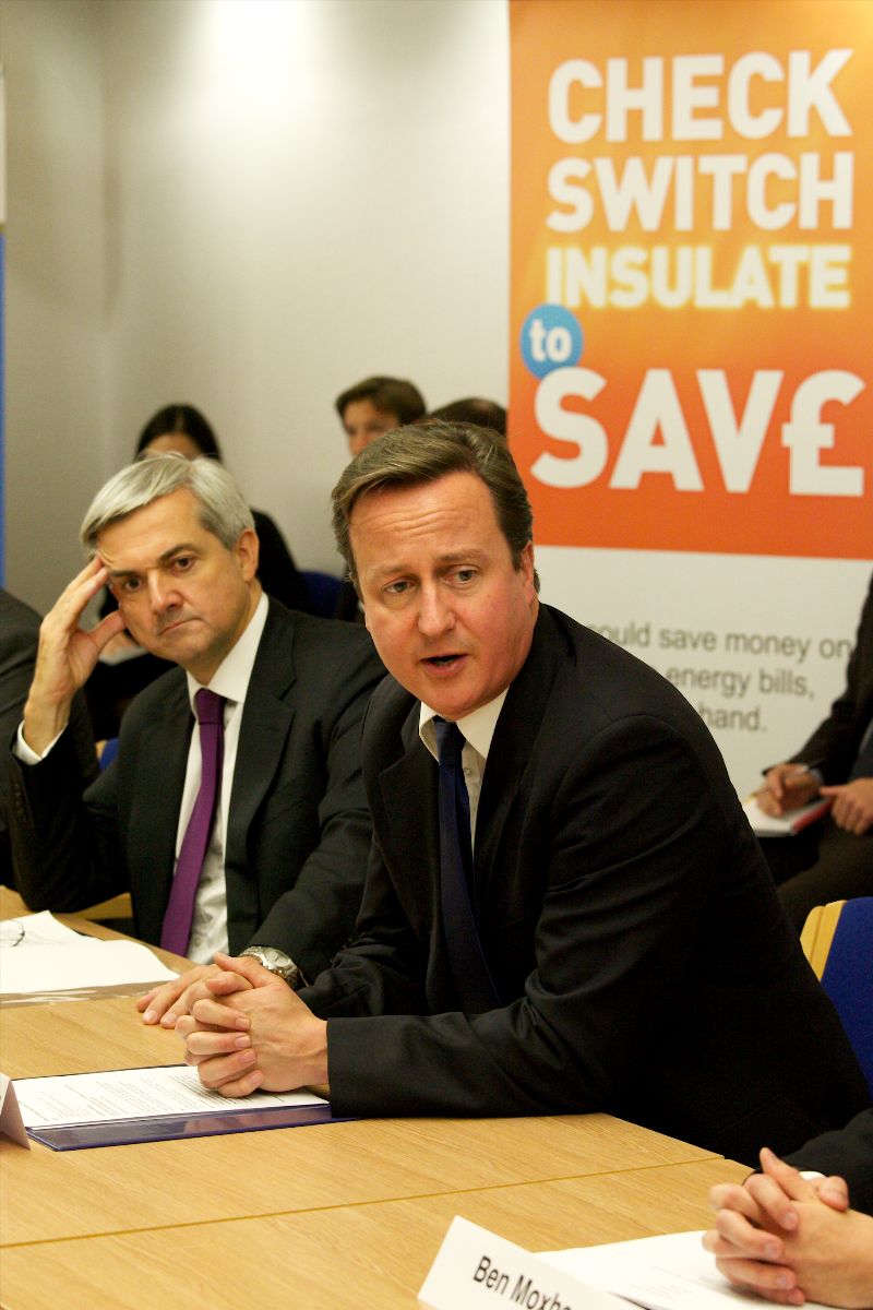 David Cameron and Chris Huhne