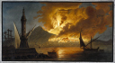 picture number:10306279 Title:Mount Vesuvius erupting as seen from the Mole of Naples, Kingdom of Naples, 20 October 1767. picture number:10306279 Title:Mount Vesuvius erupting as seen from the Mole of Naples, Kingdom of Naples, 20 October 1767.