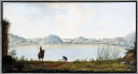 picture number:10306316 Title:The Lake of Agnano, an ancient volcanic crater, Kingdom of Naples, c 1760. picture number:10306316 Title:The Lake of Agnano, an ancient volcanic crater, Kingdom of Naples, c 1760.