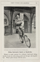picture number:10438464 Title:'Riding Backwards Seated on Handle-Bar', 1901. picture number:10438464 Title:'Riding Backwards Seated on Handle-Bar', 1901.