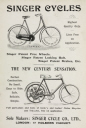 picture number:10438469 Title:Advertisement for Singer bicycles and motor cycles, 1901. picture number:10438469 Title:Advertisement for Singer bicycles and motor cycles, 1901.