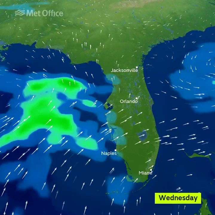 Met Office Archive Uk Government Web It S A Diffe Story If You Head Across The Other Side Of Pond To Visitflorida Where Heavy Rain Is Forecast Into Weekend